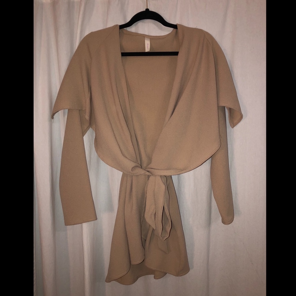 Blush trench coat